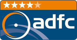 ADFC Qualitätsroute 4 Sterne Schriftzug