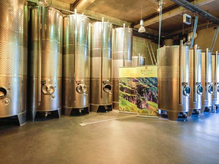 Ürzig, Rebenhof Riesling Manufaktur, Weinfässer © Rebenhof/Johannes Schmitz Ansicht auf Weinfässer der Rebenhof Riesling Manufaktur in Ürzig.