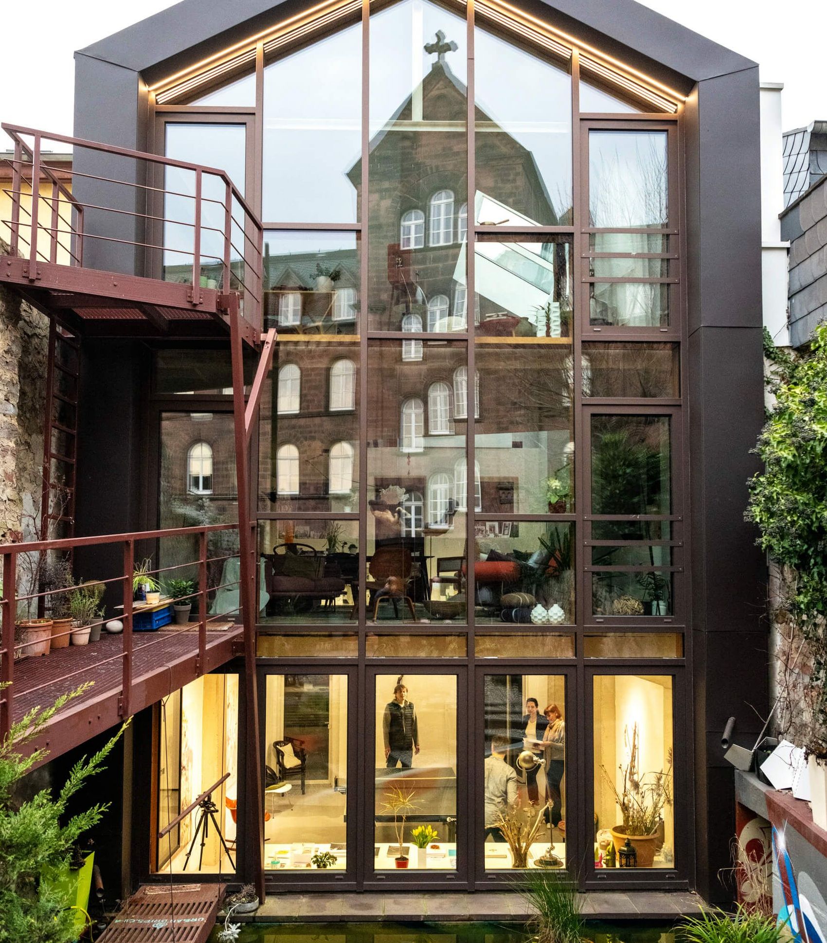 Trier, Neustraße, Galerie Netzwerk © Mosellandtouristik GmbH/Dominik Ketz Ansicht auf die Fassade der Galerie Netzwerk.