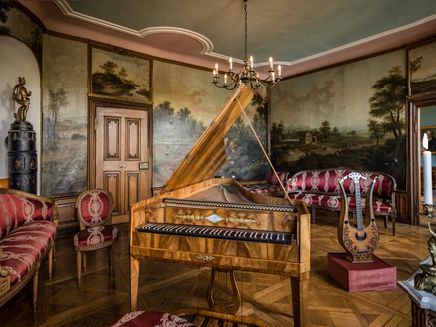 Traben-Trarbach, Mittelmosel-Museum, Musiksalon © Mittelmosel-Museum Ansicht auf den Musiksalon des Mittelmosel-Museums in Traben-Trarbach.